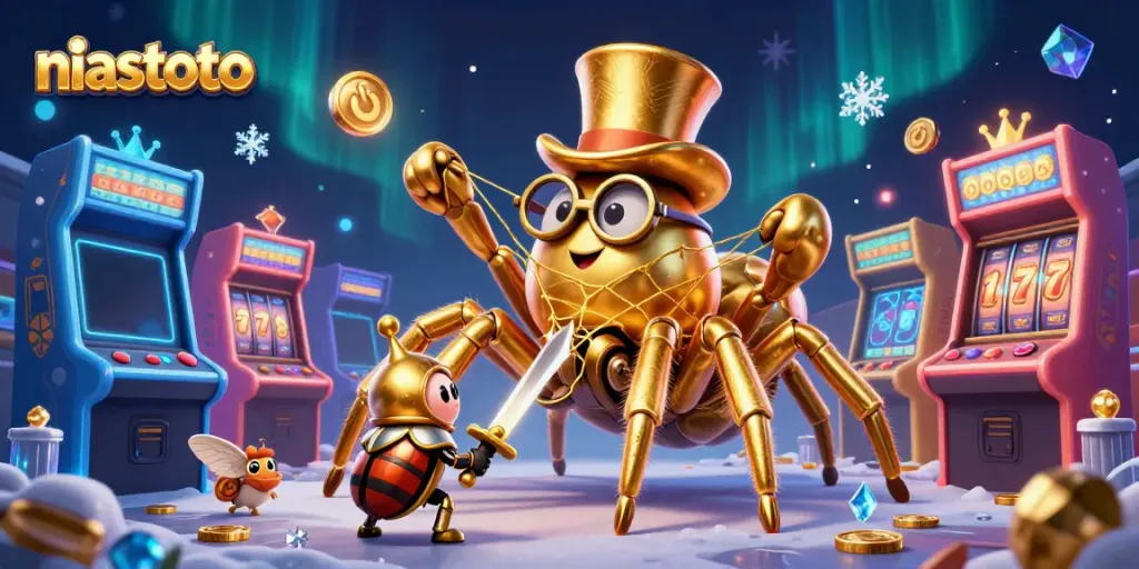 Experience the thrill of niastoto gaming with vibrant characters uniting in a dynamic casino scene.