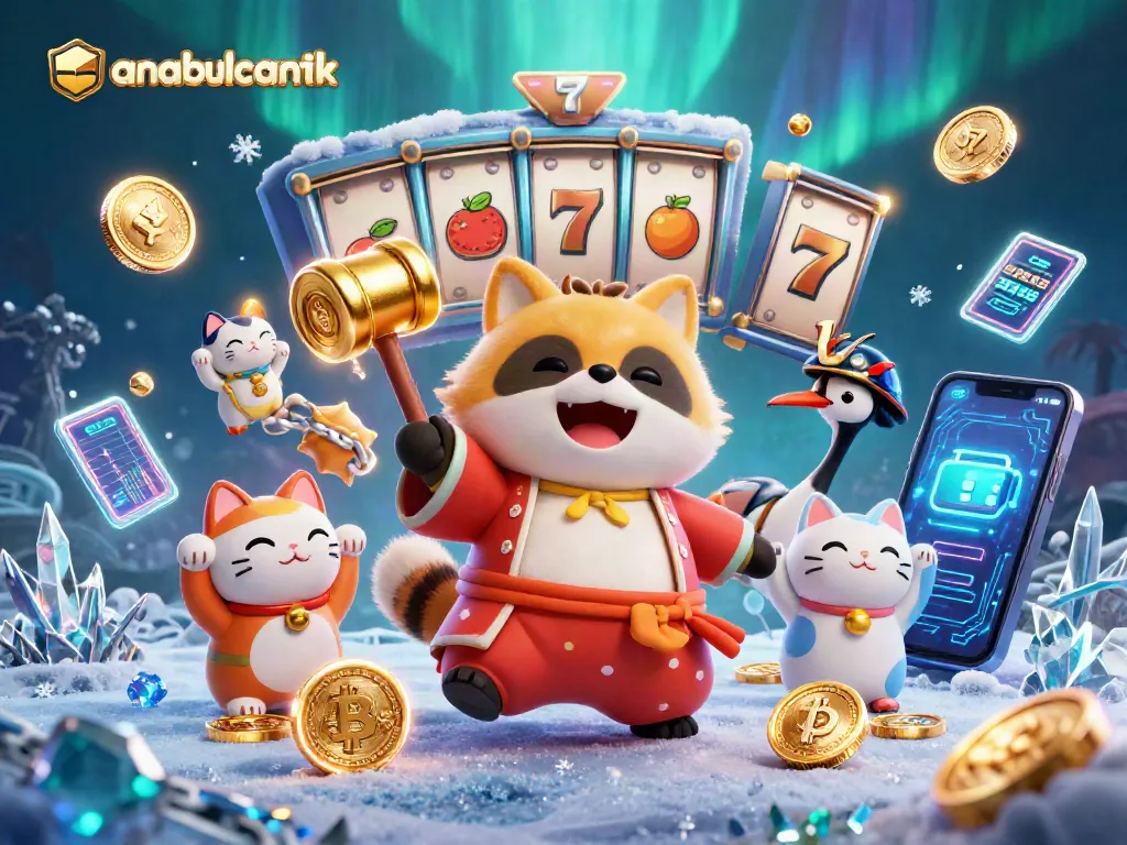 Menangkan permainan slot di anabulcantik dengan karakter beruntung dan simbol jackpot yang meriah.