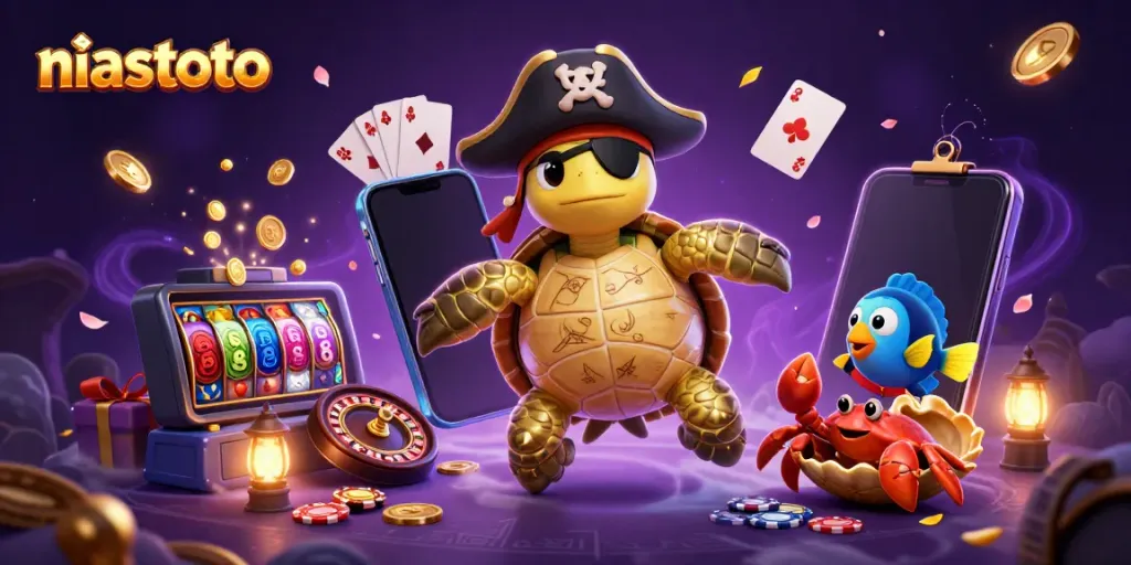 Engage in niastoto's thrilling online casino adventures with colorful game representations.