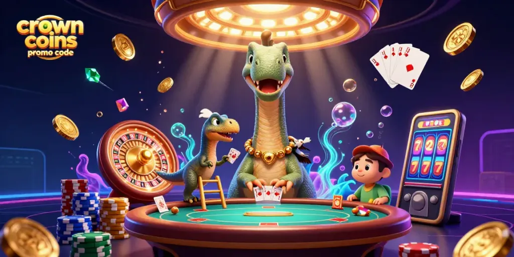 Maximize your winnings with the crown coins promo code while enjoying a vibrant casino scene.
