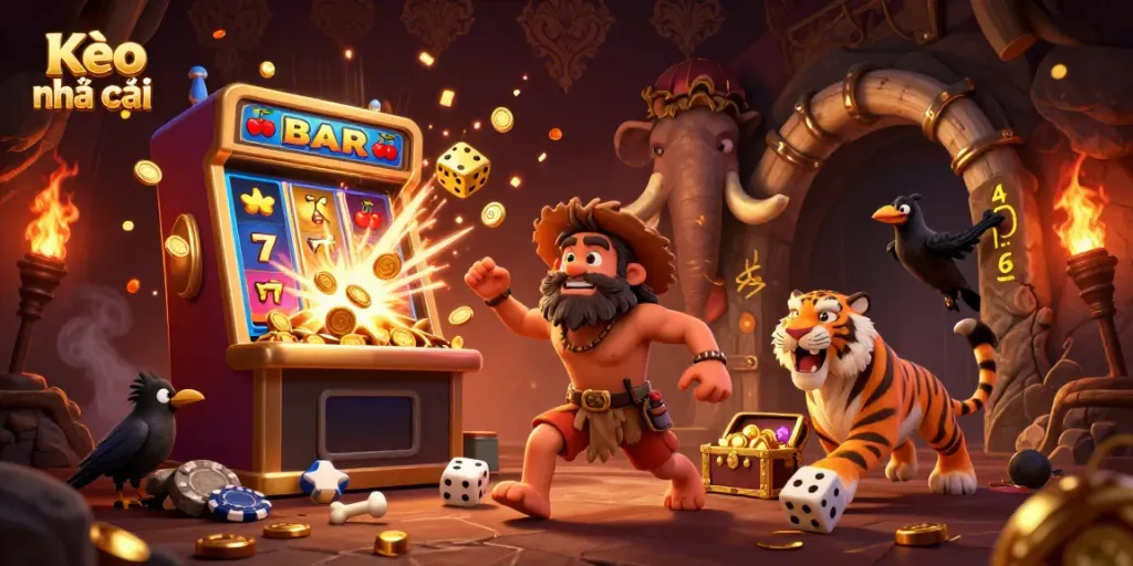 Experience thrilling Kèo nhà cái moments with unique characters in a vibrant casino setting.