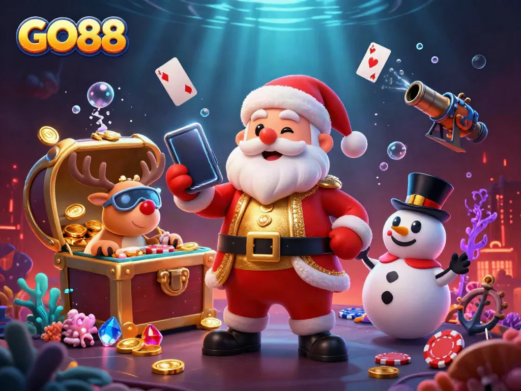 Experience the excitement at GO88 with dynamic casino characters and vibrant game elements.