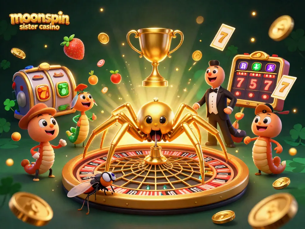 Experience thrilling gameplay at moonspin sister casino as characters engage in vibrant casino action.
