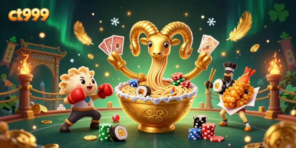 Engaging scene of ct999 mobile game with colorful characters playing cards and stacking chips.