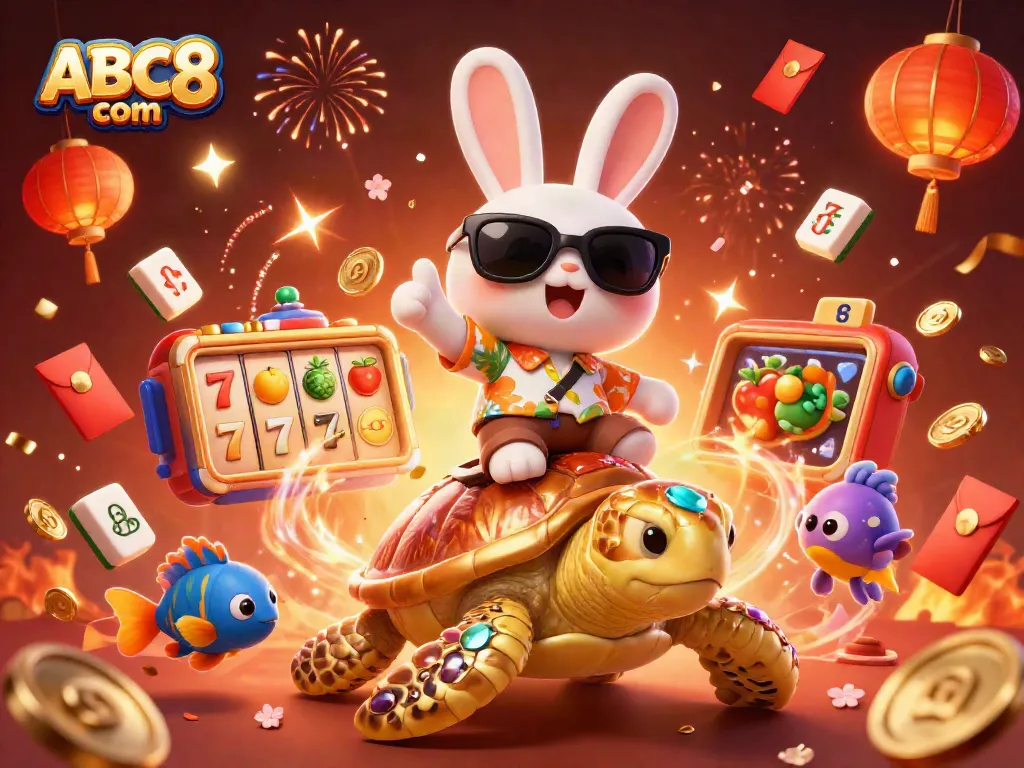 Experience the excitement of gaming at ABC8 com with an energetic casino scene bursting with color.