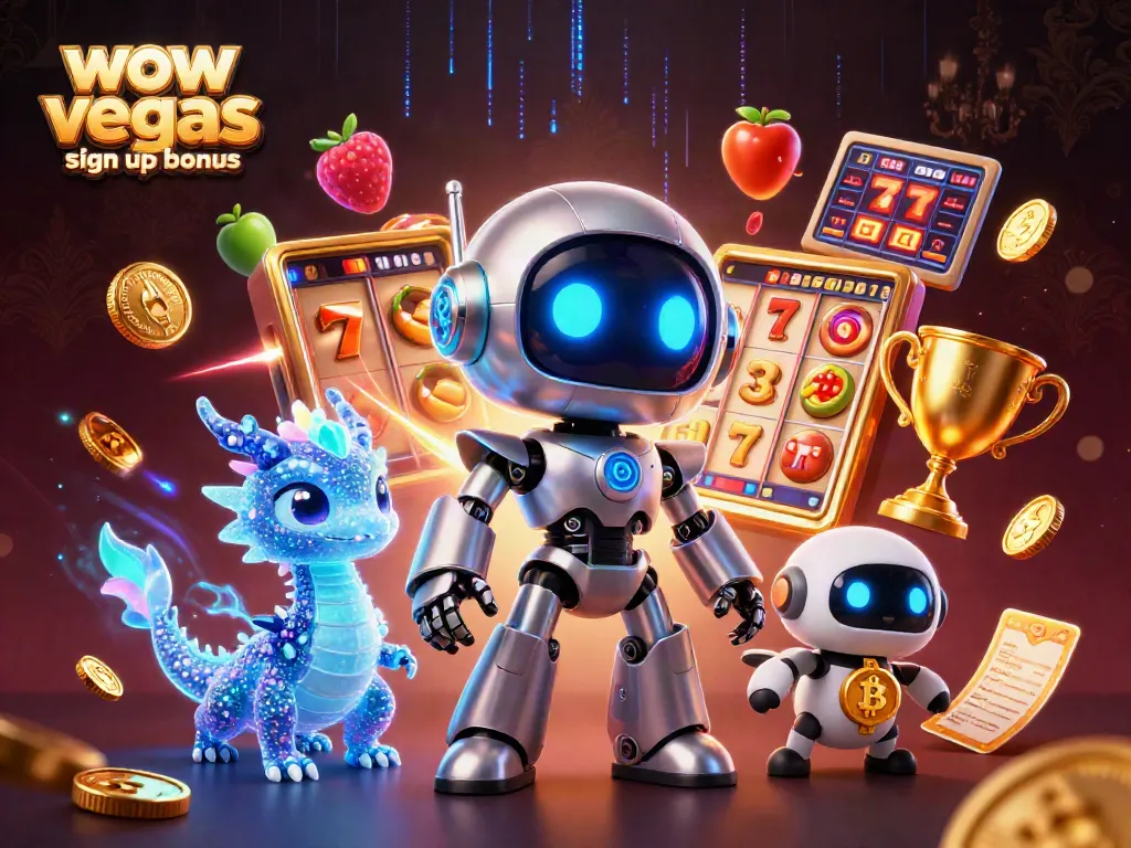 Discover the wow vegas sign up bonus offering free coins with eye-catching casino visuals.
