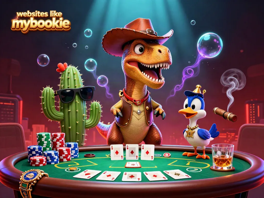 Engage with top websites like mybookie featuring vibrant characters and dynamic poker elements.